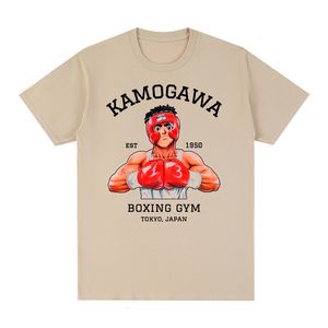 T-shirts pour hommes KBG Hajime no Ippo Vintage T-shirt Coton Hommes T-shirt TEE TSHIRT Femmes hauts 230522