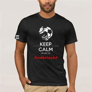 Heren t -shirts blijven kalm, we zijn het Anderhet Men -shirt