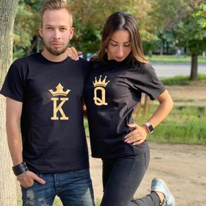 T-shirts pour hommes KeKe Couple chemise d'été drôle K Q imprimer noir vêtements originaux t-shirts hauts à manches courtes t-shirts pour hommes coton