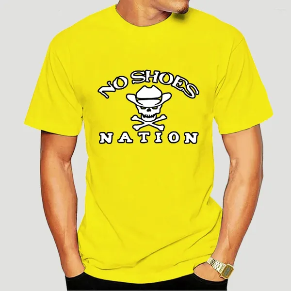 Camisetas para hombre Kenny Chesney No Shoes Nation Logo Cool Tennis camisa negra de manga corta 8244X
