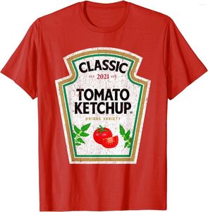 Heren t shirts ketchup kostuum kruiden koppels groep Halloween t-shirt