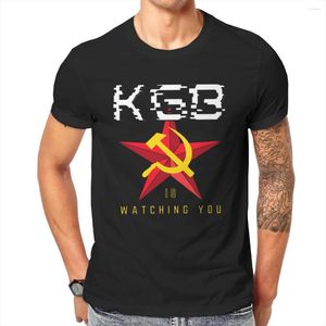 T-shirts pour hommes KGB Vladimir Lénine nouveauté coton t-shirt à manches courtes étoile rouge soviétique URSS col rond vêtements cadeau d'anniversaire