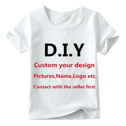 Camisetas para hombres Camiseta con estampado personalizado para niños Bebé Personalice su propio diseño Camiseta Niños y niñas Ropa de bricolaje Póngase en contacto con el vendedor primero 230720