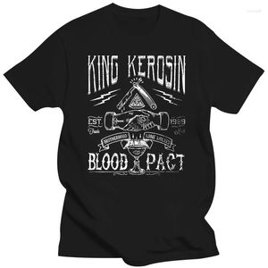 T-shirts pour hommes King Kerosin T-shirt pour hommes Tee Blood Pact Noir 3XL