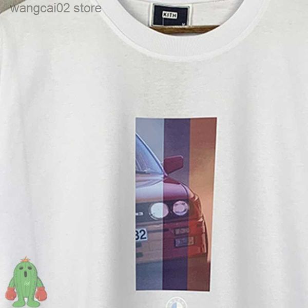 T-shirts pour hommes Kith T-shirts Images de voiture de haute qualité Impression numérique à manches courtes Hommes Femmes T-shirt ample T230602
