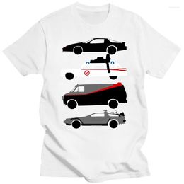 Camisetas para hombre Knight Rider KiGhostbustears, camiseta para hombre, camiseta informal de algodón con cuello redondo de la estrella del coche