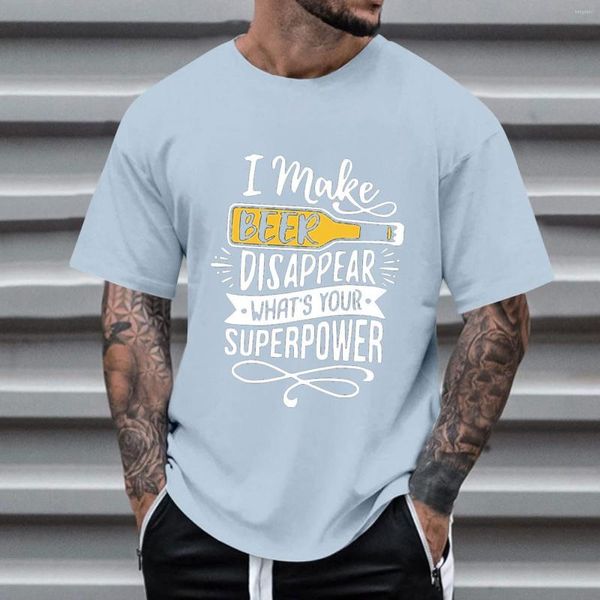 T-shirts masculins noués à manches longues pour hommes à manches longues Summer Oktoberfest Fashion Casual 3D Impression numérique Coton épais pour hommes