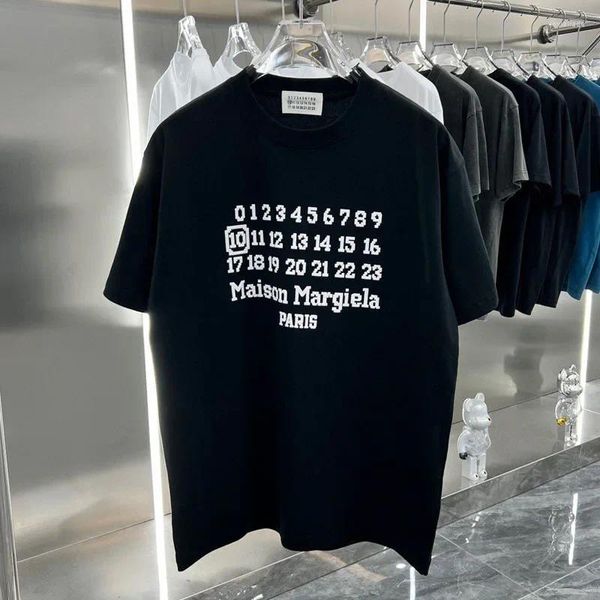 T-shirts pour hommes Corée Marque Coton T-shirt Qualité Femmes T-shirts Lettre Impression T-shirts Street Hip Hop Hommes Top Tee Shirt Vêtements