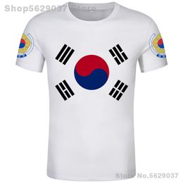 T-shirts voor heren KOREA SOUTH t-shirt diy gratis custom made naam nummer kor t-shirt natie vlag republiek koreaans land college print po kleding 230728