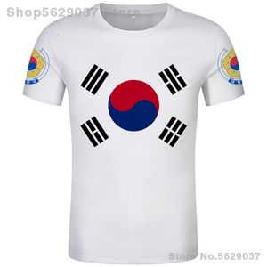 T-shirts voor heren KOREA SOUTH t-shirt diy gratis custom made naam nummer kor t-shirt natie vlag republiek koreaans land college print po kleding 230728
