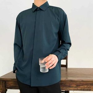 T-shirts masculins Fashion coréenne Nouvelles chemises de drape
