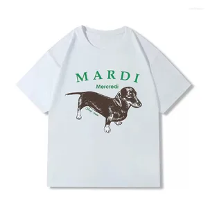 T-shirts pour hommes T-shirts coréens Mardi marque à manches courtes col rond décontracté coton femmes Blouse 2023 été sous-couche surdimensionné haut tendance