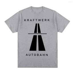¡Camisetas para hombre Kraftwerk Autobahn Music camiseta Vintage sintetizador electrónico Neu! Krautrock-Camiseta de algodón para hombre, camiseta para mujer, Tops