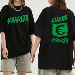 Camisetas para hombres Krij - Cha - Finlandia - Eurovisión 2023 Cabina guapo Hombres/Mujeres 100% Camisetas de algodón Hip Hop Strtwear TS T240506
