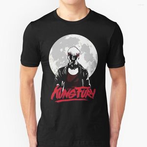 Camisetas de hombre Kung Fury-Moon Camiseta de manga corta Harajuku Hip-Hop Tee Tops 80S Fu Cop Movie Movies Indie