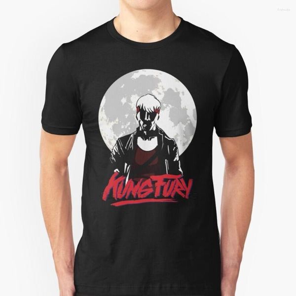T-shirts pour hommes Kung Fury - T-shirt à manches courtes Moon Harajuku Hip-Hop Tee Tops 80S Fu Cop Movie Movies Indie