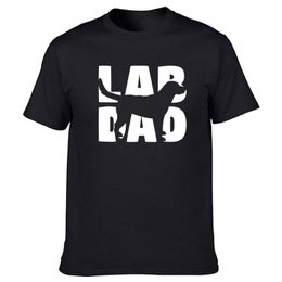 Mannen T-shirts Lab vader Labrador Retriever cadeau voor hond vaders grafische katoen Streetwear korte mouw O-hals verjaardag T-shirtMen's