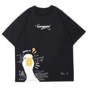 T-shirts pour hommes LACIBLE Hommes Femmes T-shirts Chemises Harajuku Formula Duck Graphic T-shirts Hip Hop Streetwear Casual Loose Short Sleeve Tops Cotton 022223H