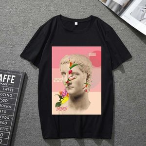 Heren t shirts dames t-shirt o-neck mode retro stijl grappige patroon printen serie zwarte korte mouw straatforens top top