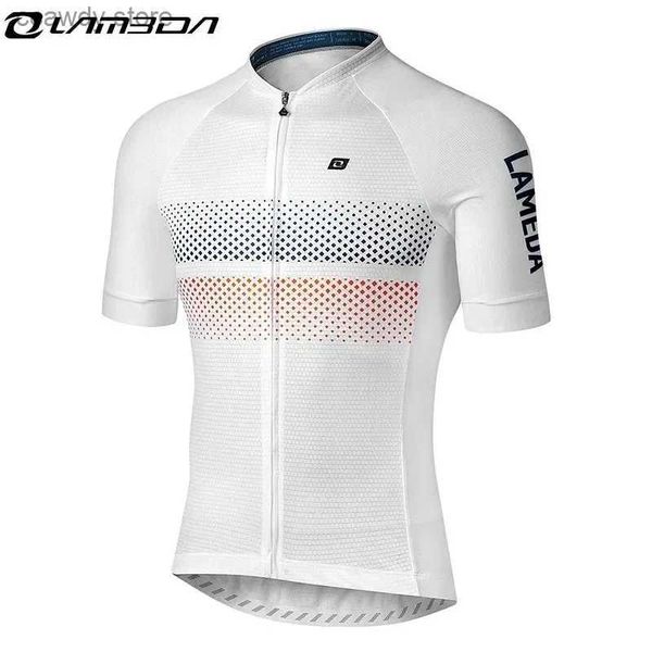 T-shirts masculins Lameda Cycling Sportswear Suit Summer Brewable Short Sept Piece Bicyc Shirt Mens H240407