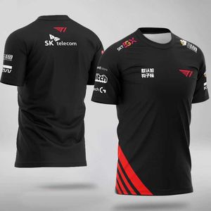 T-shirt da uomo LCK 2020 LoL Stagione primaverile SKT T1 Pro Player Team Jersey T Shirt Uniform Faker Shirts SKTT1 T-shirt SKT1 Canna