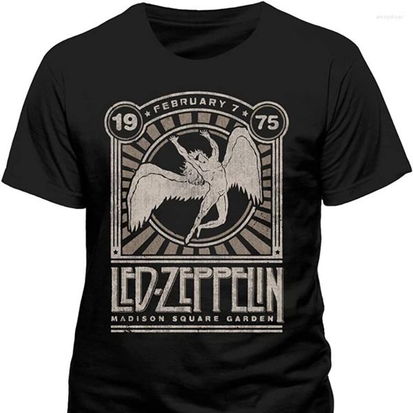 T-shirts pour hommes Led Zepelin Mothership Madison Square Garden Shirt Hommes Femmes Manches Courtes Hip Hop Mode Casual Streetwear Tee