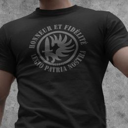 T-Shirts Homme Légion Etrangère Honneur Fidelity T-Shirt Légion Etrangère Française. T-shirt d'été en coton à manches courtes pour hommes Nouveau S-3XL J230602