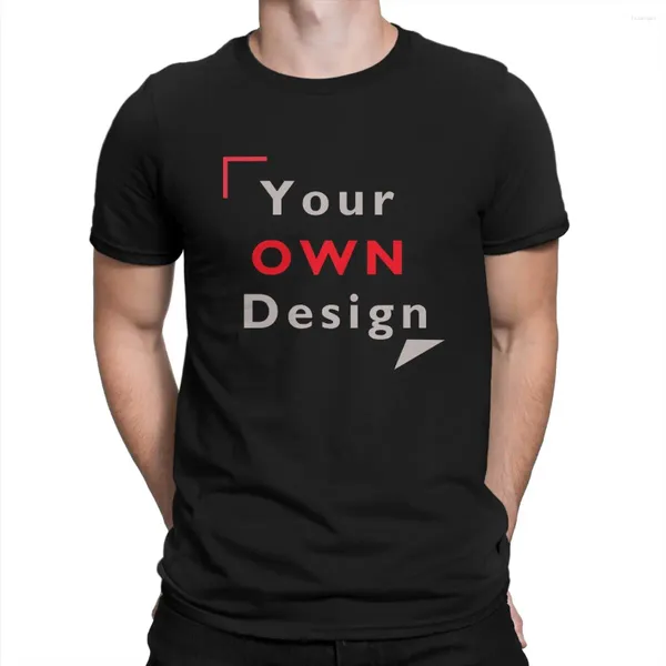 Camisetas para hombre Ocio Su propio diseño Camiseta blanca Hombres Cuello redondo Algodón DIY Camisetas de manga corta Ropa clásica