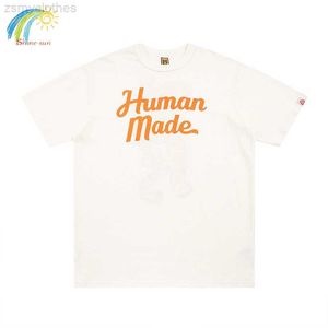 Hommes T-shirts Lettre Impression Human Made Manches Courtes Hommes Femmes Haute Qualité Tigre Motif T-shirt Casual O-cou Blanc Top Tee