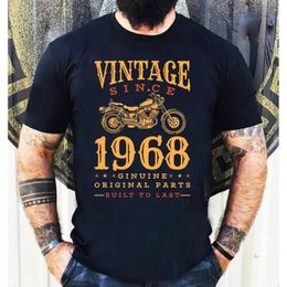 Heren T-shirts Limited Edition In 1968 Vintage Motorcycle Verjaardagscadeau Idee Shirt Classic Made Ginuine Original Parts T-Shirt