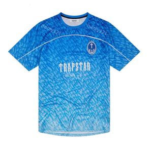 Heren T-shirts Limited New Trapstar London T-shirt Korte mouw Unisex Blauw shirt voor mannen Mode Harajuku Tee Tops Mannelijke T-shirts all-match fallow new24