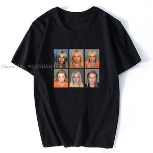 Heren T-shirts Lindsay Lohan Mashup Celebrity Mokken Vintage Grunge Look Fan T-shirt Print Mode Mannen Katoenen T-shirt Tees streetwear 230505
