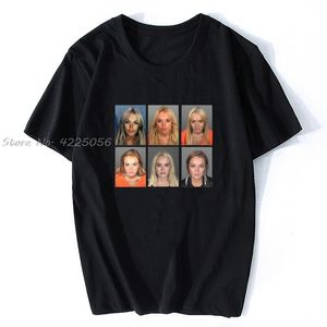 Camisetas para hombres Lindsay Lohan Mashup Tazas de celebridades Vintage Grunge Look Fan Camiseta Imprimir Moda Hombres Camiseta de algodón Camisetas Streetwear 230419