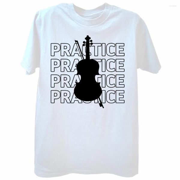 T-shirts pour hommes Ling violon pratique 40 heures par jour Streetwear manches courtes cadeaux d'anniversaire musique d'été T-shirt vêtements pour hommes