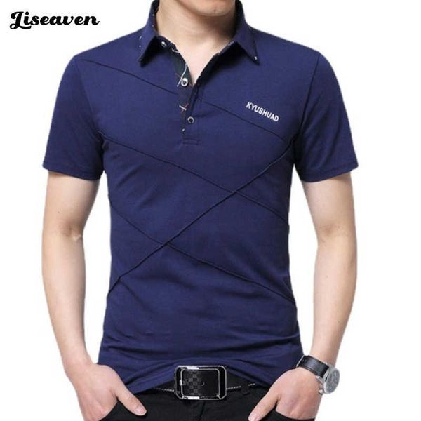 Camisetas para hombre Liseaven 2021, Camisetas para hombre, camiseta informal a rayas, camiseta de manga corta para hombre, ropa, Camisetas para hombre, camiseta de talla grande Y2302