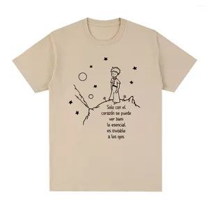 Heren T-shirts Kleine Prins Le Petit Vintage T-shirt Zomer Mode Jaren '90 Anime Print Casual Katoen Mannen Shirt T-shirt Dames Tops