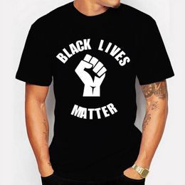 Heren t-shirts Lives Matter t-shirt mannen mode zomer zomerse mouw casual t-shirt tops harajuku print heren zwart t