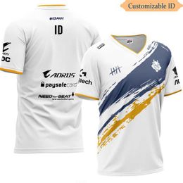 T-shirts pour hommes Lol G2 E-sports Uniforme de l'équipe Maillots ID personnalisé T-shirt Fans T-shirt Hommes Femmes T-shirts T-shirt personnalisé Manches Style Tops Type