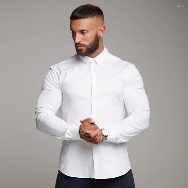 Camisetas para hombre Camisa de manga larga Camiseta de entrenamiento para correr Slim Fit Stretch Ropa atlética de secado rápido para hombres