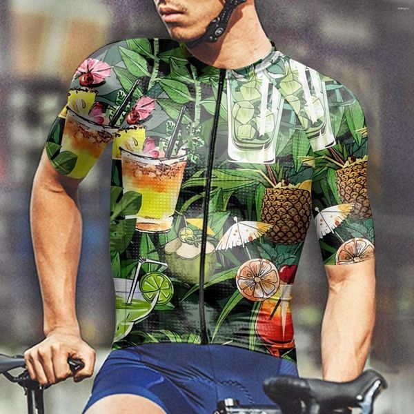 Camisetas para hombre, paquete de camisetas de manga larga, moda de verano para hombre, ropa deportiva para ciclismo, estampado 3D, corbata informal frontal para hombre