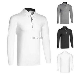 T-shirts masculins T-shirts à manches longues pour hommes sports et loisirs à séchage rapide Polo respirant Polo printemps et automne 2443