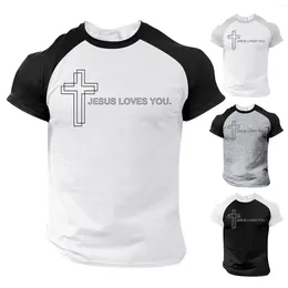 Heren T-shirts Lange training Heren Heren Zomer Mode Casual Fasten 3D Digital Printing Tuxedo voor V-hals