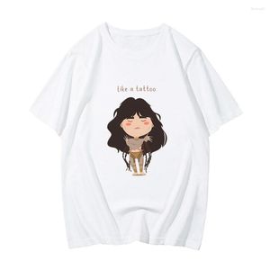 Hommes t-shirts Loreenn imprimer pour hommes imprimé Harajuku esthétique hauts mignon t-shirts été 2023 répandu Y2k décontracté femme vêtements