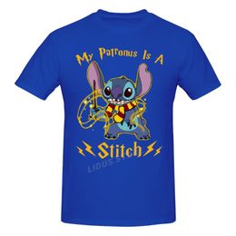 T-shirts pour hommes Love My Patronus is Stitch T-shirt Harajuku Vêtements à manches courtes en coton Streetwear Graphic Tshirt TeesMen