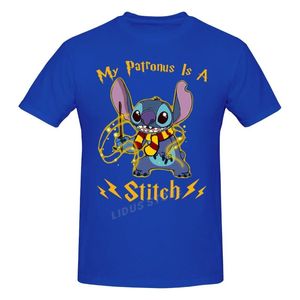 Camisetas para hombre Love My Patronus Is Stitch, camiseta Harajuku, ropa de manga corta, ropa informal de algodón, camiseta gráfica, camisetas para hombre