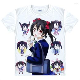 T-shirts pour hommes Lovelive Shirt School Idol Love T-shirt en direct Aqours Kousaka Honoka Yazawa Nico Minami Kotori Top Tee Anime Fashion Men T-shirt