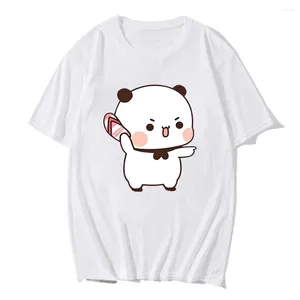 Heren t shirts mooie bubu gooit slippers naar dudu omdat hij plaagt shirt beer t-shirt kawaii dames kleding mannen tops graphic