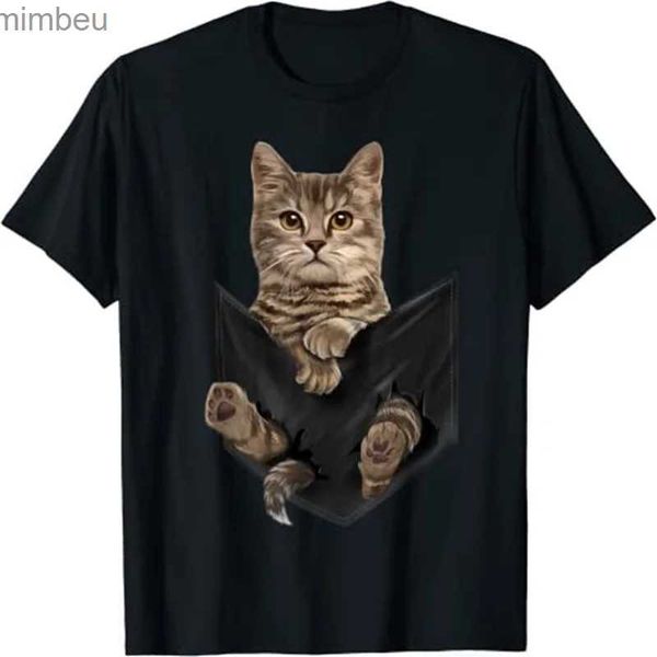 T-shirts Hommes Belle Cat T-shirt graphique 3D imprimé T-shirt décontracté Hommes Vintage Mode Streetwear Ropa Hombre Camiseta Femmes Surdimensionné Y2K TeeL240110