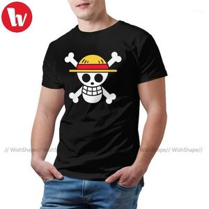 T-shirts pour hommes Luffy T-shirt One Piece Logo T-shirt à manches courtes T-shirt surdimensionné Funny Man Casual Tshirt1245A