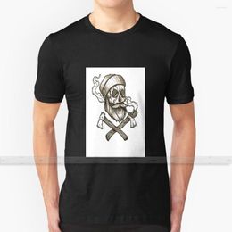 T-shirts pour hommes Lumber Jack Skull For Men Women Shirt Print Top Tees Cotton Cool T-Shirts S - 6XL Bûcheron Ouvrier Log Wood Oldfashioned